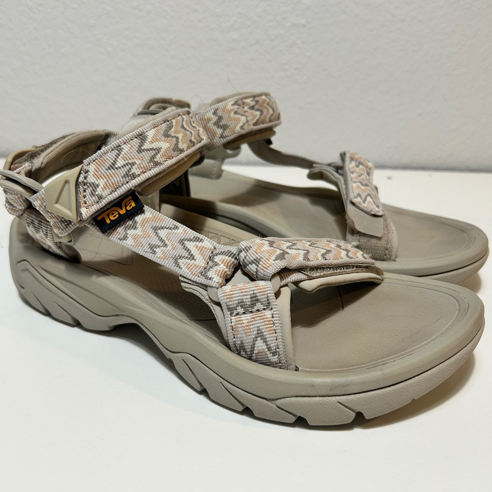 Teva Terra Fi 5 Universal Sandals Sesame Chevron 1099443 Womens 7